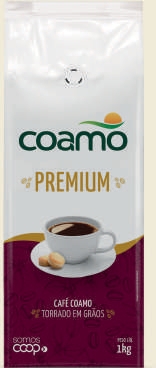 Embalagem Café Coamo Premium em grãos, 1kg