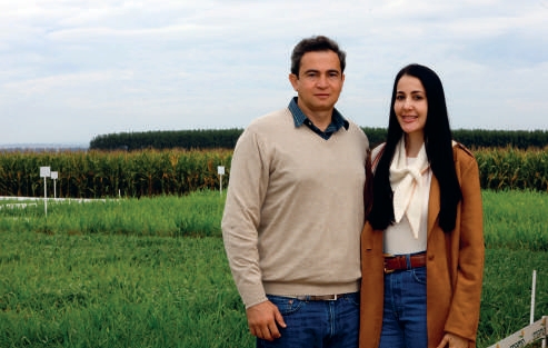 Fernando Curvo Santos com a esposa Túlia, de Bandeirantes
