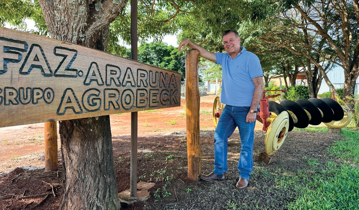 Roberto Beck na fazenda Agrobeck em Araruna