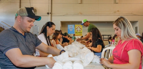 A&ccedil;&atilde;o volunt&aacute;ria na oficina solid&aacute;ria da Casa das Fraldas