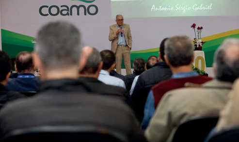 Antonio Sérgio no evento de homenagem pelos 50 anos de Coamo