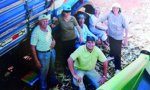 Família de Calebe Negri reunida.